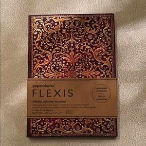 Paperblanks Flexis Red and Gold Notebook